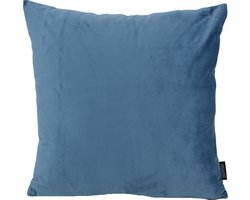 Velvet Blauw Kussenhoes | Fluweel - Polyester | 45 x 45 cm
