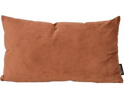 Velvet Bruin Kussenhoes | Fluweel - Polyester | 30 x 50 cm