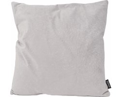 Velvet Chic Silver Grey Kussenhoes | Velvet/Polyester | 45 x 45 cm