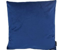 Velvet Donkerblauw Kussenhoes | Fluweel - Polyester | 45 x 45 cm