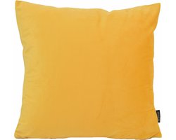 Velvet Donkergeel Kussenhoes | Fluweel - Polyester | 45 x 45 cm