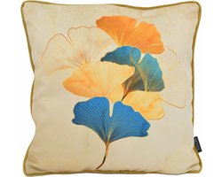 Velvet Ginkgo #1 Kussenhoes | Fluweel/Polyester | 45 x 45 cm