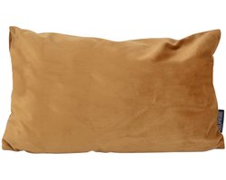 Velvet Goud/Bruin Kussenhoes | Fluweel - Polyester | 30 x 50 cm