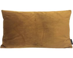 Velvet Goud/Bruin Long Kussenhoes | Fluweel - Polyester | 30 x 50 cm