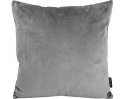 Velvet Grijs Kussenhoes | Fluweel - Polyester | 45 x 45 cm