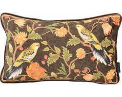 Velvet Iris Bird Kussenhoes | 30 x 50 cm | Velvet/Polyester