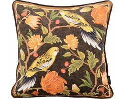 Velvet Iris Bird Kussenhoes | 45 x 45 cm | Velvet/Polyester