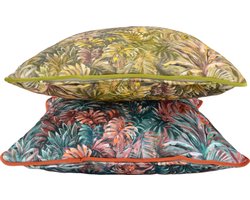 Velvet Jungle Green Kussenhoes | 30x50 cm | Velvet/Polyester