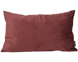 Velvet Kastanje Bruin Kussenhoes | 30 x 50 cm | Fluweel - Polyester