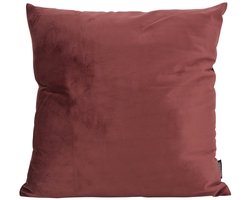 Velvet Kastanje Bruin Kussenhoes | 45 x 45 cm | Fluweel - Polyester
