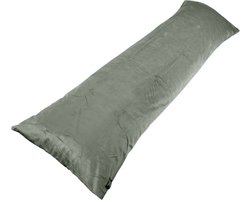 Velvet Kussenbeschermer Lichaamskussen - Velvet Body Pillow Kussensloop - Kussenbeschermer Lichaamskussen - Lichaamskussen sloop 45 x 145 - Body Pillow case - Kussensloop - Zilver - Zwangerschapskussens sloop - Voedingskussen sloop