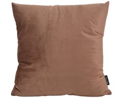 Velvet Mokka Bruin Kussenhoes | 45 x 45 cm | Fluweel - Polyester
