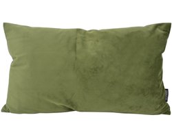 Velvet Olijfgroen Kussenhoes | Fluweel - Polyester | 30 x 50 cm