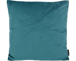 Velvet Petrol Kussenhoes | Fluweel - Polyester | 45 x 45 cm | Blauw - Groen