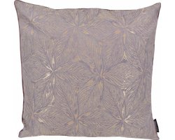 Velvet Purple Flower Kussenhoes | Fluweel / Polyester | Paars | 45 x 45 cm