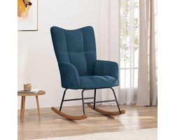 Velvet Rocking Chair - Draai Stoel Tuin - Ontspannen Zitten - Zacht Velvet Kussen