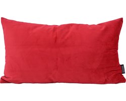 Velvet Rood Kussenhoes | Fluweel - Polyester | 30 x 50 cm
