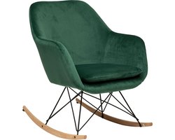Velvet Schommelstoel Beaune Groen