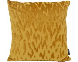 Velvet Stain Oker/Goud Kussenhoes | Velvet / Polyester | 45 x 45 cm
