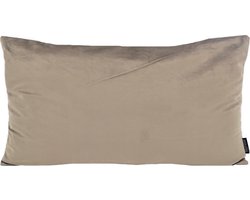 Velvet Taupe Kussenhoes | Fluweel - Polyester | 30 x 50 cm