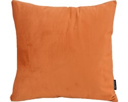 Velvet Terracotta Kussenhoes | Fluweel - Polyester | 45 x 45 cm | Oranje - Bruin