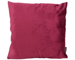 Velvet Wijnrood / Bordeauxrood Kussenhoes | 45 x 45 cm | Fluweel - Polyester