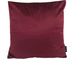 Velvet Wijnrood Kussenhoes | Fluweel - Polyester | 45 x 45 cm