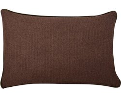 Velvet Wool Cappuccino Kussen | 40 X 60 | Sierkussen Voor Woonkamer Of Slaapkamer