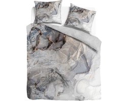 Venice Collection - Dekbedovertrek - Katoen Satijn - Mercury - Grijs - 200x200/220 cm- Tweepersoons