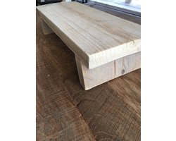 Vensterbank plank - Tafelplank - 100x19,5x 11 cm - gebruikt hout - vensterbank decoratie - plantenkrukje -old look - vintage - decoratief houten bankje - steigerhout - barnwood