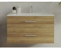 Vente-unique Badkamermeubel - Licht naturel - 80 cm - KAYLA