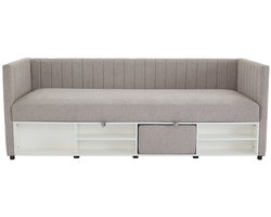 Vente-unique Bedbankje stof taupe 80 x 200 cm