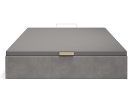 Vente-unique Bedbodem met opbergruimte 160 x 200 cm - Grijze stof - CENOVAS van YSMÉE