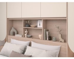 Vente-unique Bedframe hout beige 160 x 200 cm DOMELITO