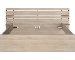 Vente-unique Bedframe hout natuurlijk licht 180 x 200 cm