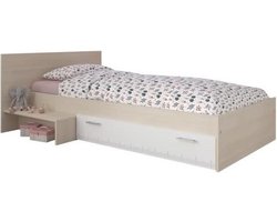 Vente-unique Bedframe hout natuurlijk licht 90 x 190 cm