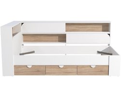 Vente-unique Bedframe hout natuurlijk licht 90 x 190 cm