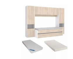 Vente-unique Bedframe hout natuurlijk licht 90 x 190 cm