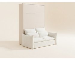 Vente-unique Bedkast hout beige 160 x 200 cm RAPILI