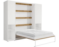 Vente-unique Bedkast hout natuurlijk licht 140 x 200 cm