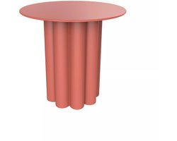 Vente-unique Bijzettafeltje van metaal - Terracotta - GAVOPI