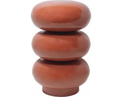 Vente-unique Bijzettafeltje van metaal - Terracotta - SANIYA
