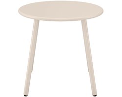 Vente-unique Bijzettafeltje voor de tuin van metaal - Beige - MIRMANDE van MYLIA