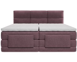 Vente-unique Boxspringbed stof bordeaux 2 x 90 x 200 cm LODI
