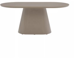 Vente-unique Eettafel voor 6 personen in MDF - Taupe - VALIANA