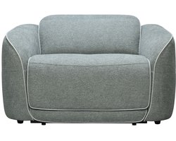 Vente-unique Elektrische relaxfauteuil van grijze gechineerde stof OZARTO
