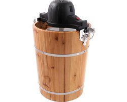 Vente-unique Elektrische sorbetmaker GIVRETO van hout 5.5L L 33.5 cm x H 53 cm x D 33.5 cm