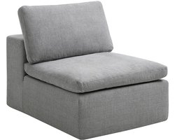 Vente-unique Fauteuil in grijze stof CORTOLINE