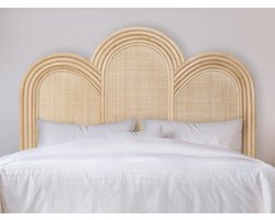 Vente-unique Hoofdbord 140 cm - Rotan - Naturel - JAKOBIA