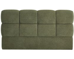 Vente-unique Hoofdbord 160 cm - Getextureerde stof - Olijfgroen - DAMADO